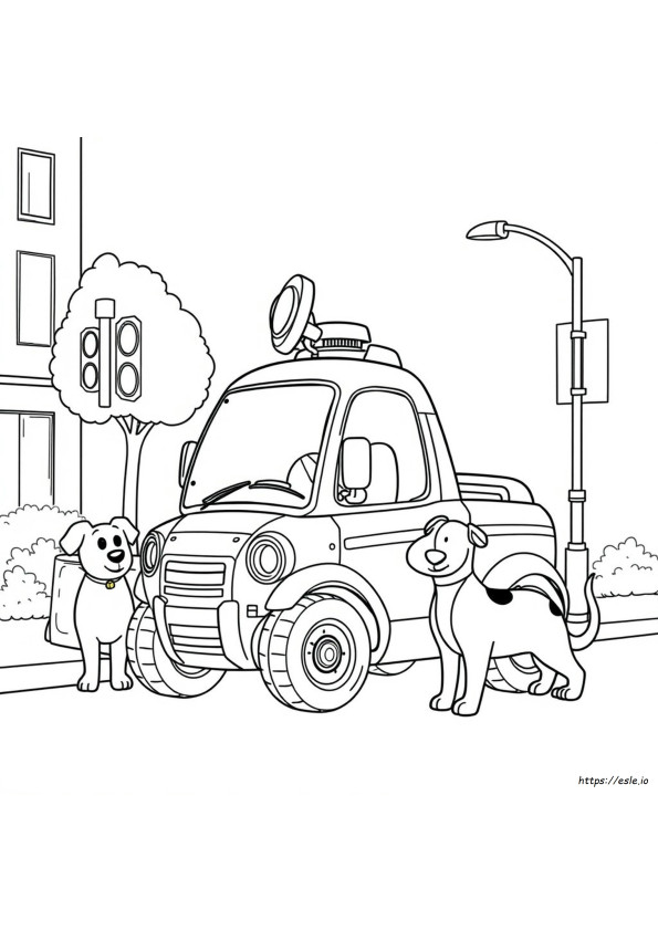 Roy Robocar Poli Kleurplaat