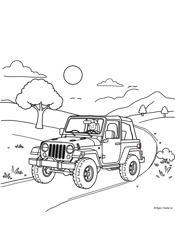 Coloriage Jeep