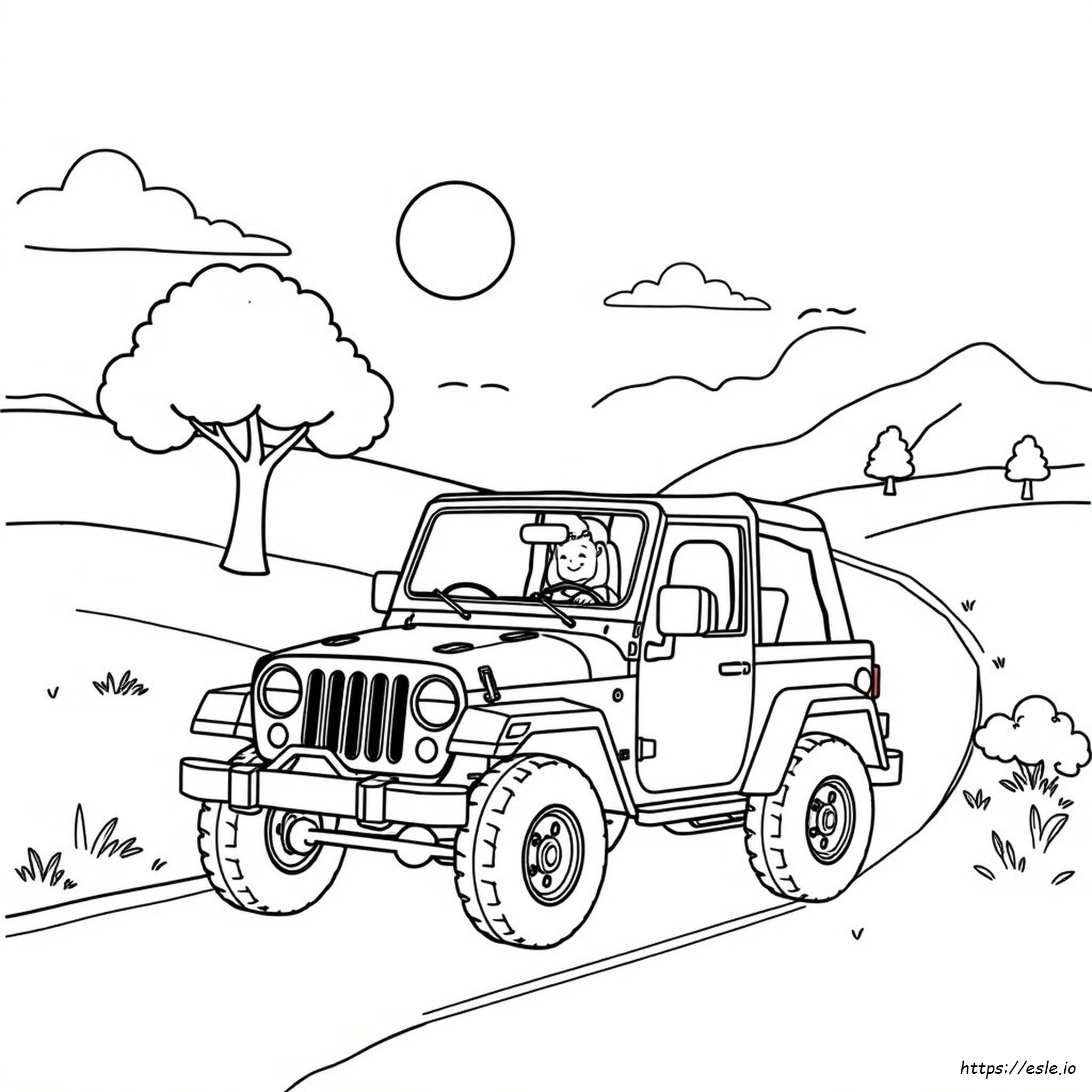 Jeep Colouring Pictures