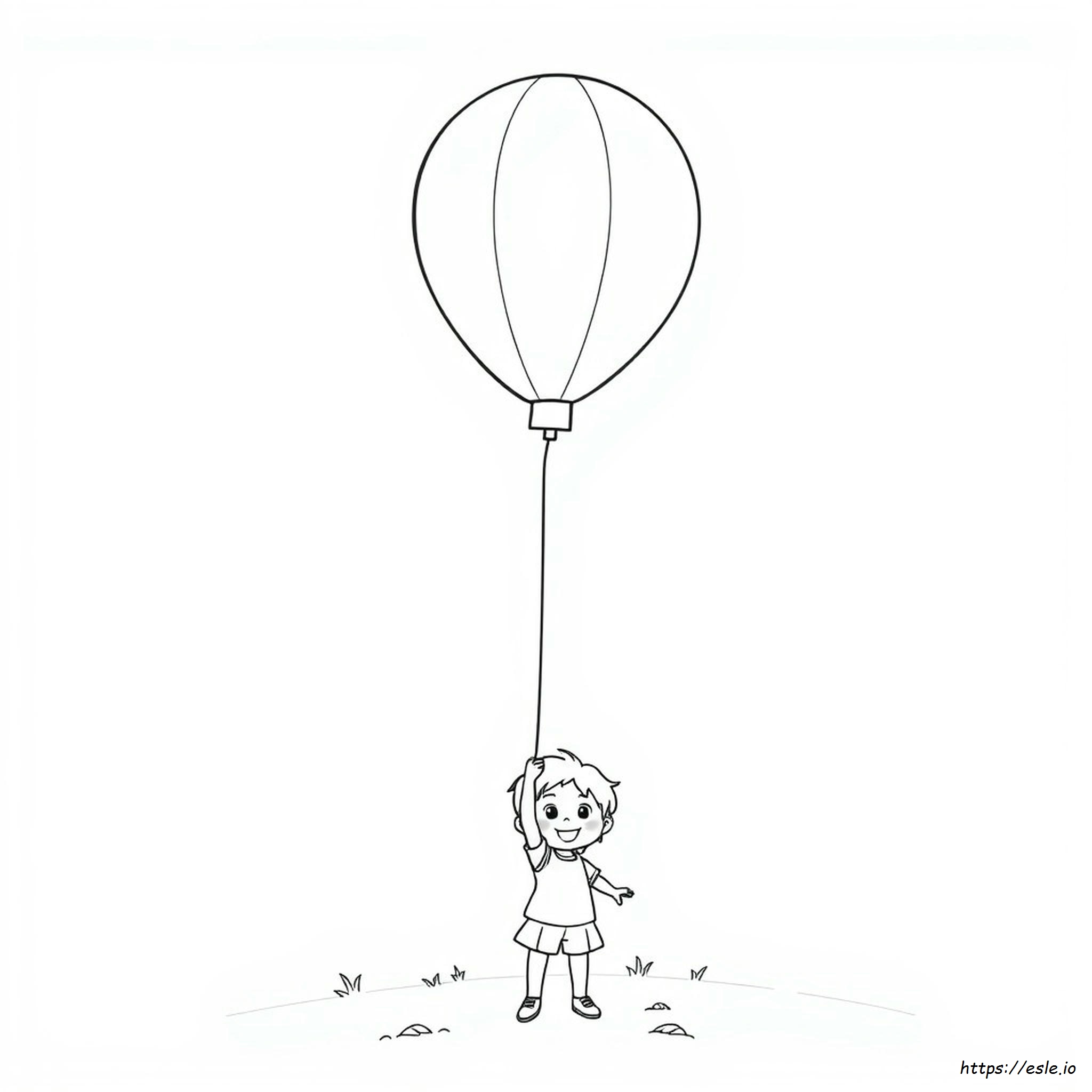 Picture Of Balloon For Colouring