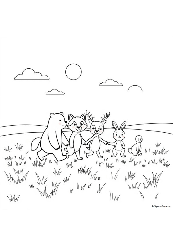 Keluarga Hewan Gambar Mewarnai