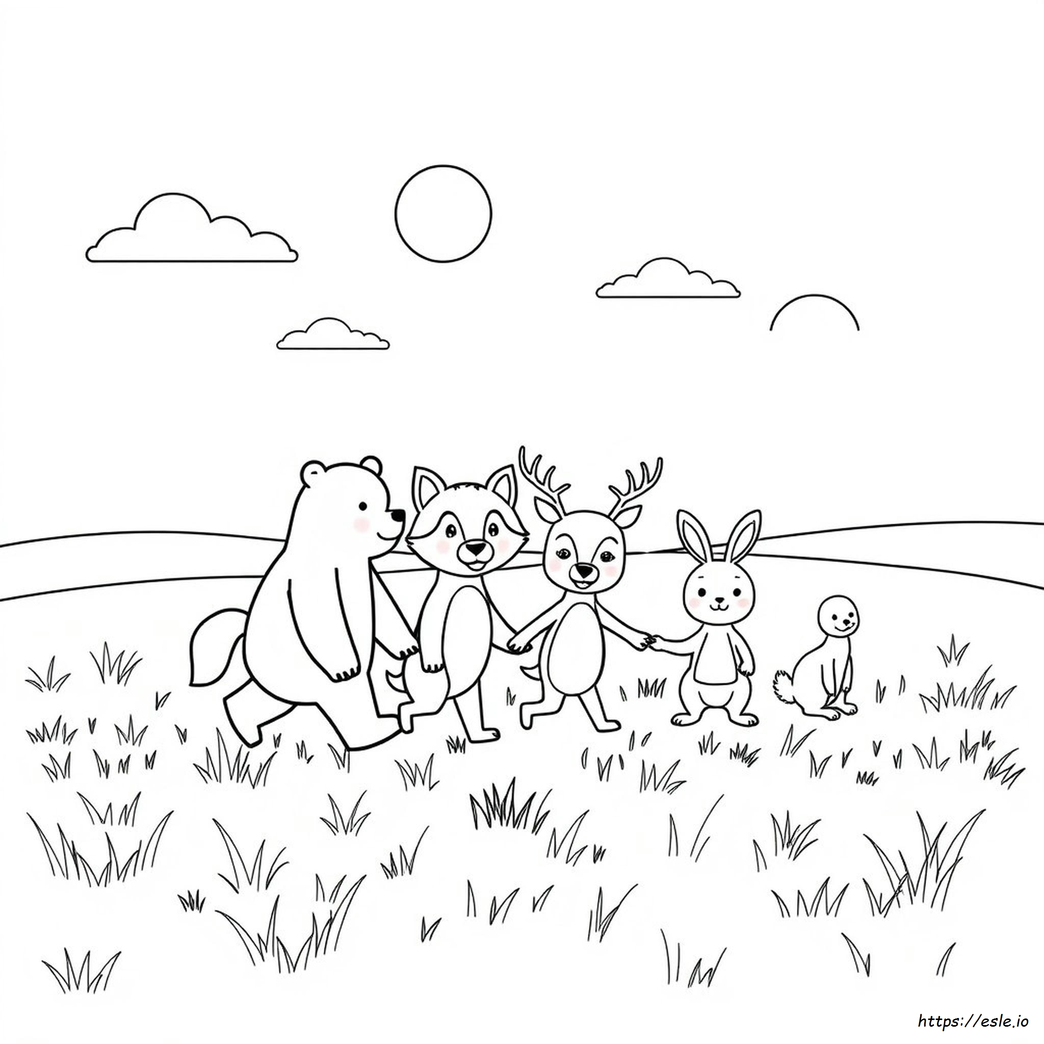 Familias De Animales Para Colorear