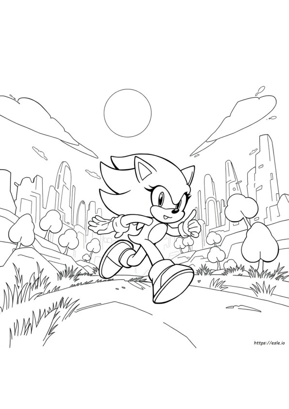 Tails Sonic Colouring In