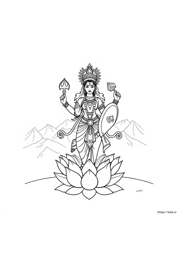Kolorowanka Durga