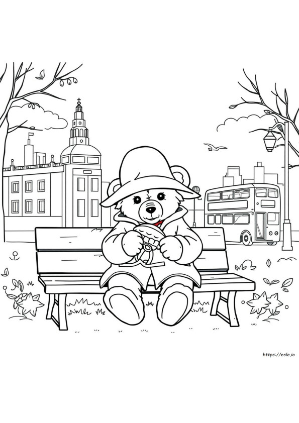 Paddington Bear Gambar Mewarnai