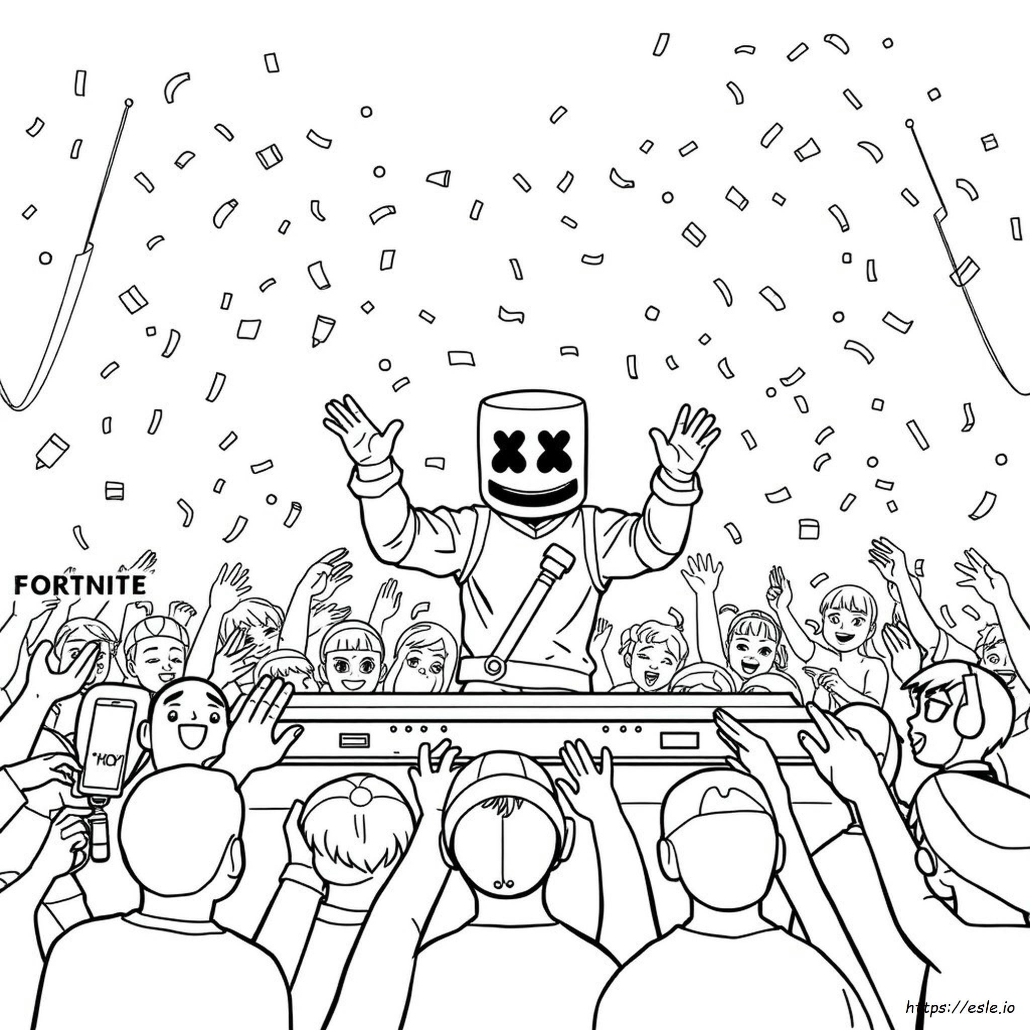 Fortnite Dj Marshmello Da Colorare E Stampare