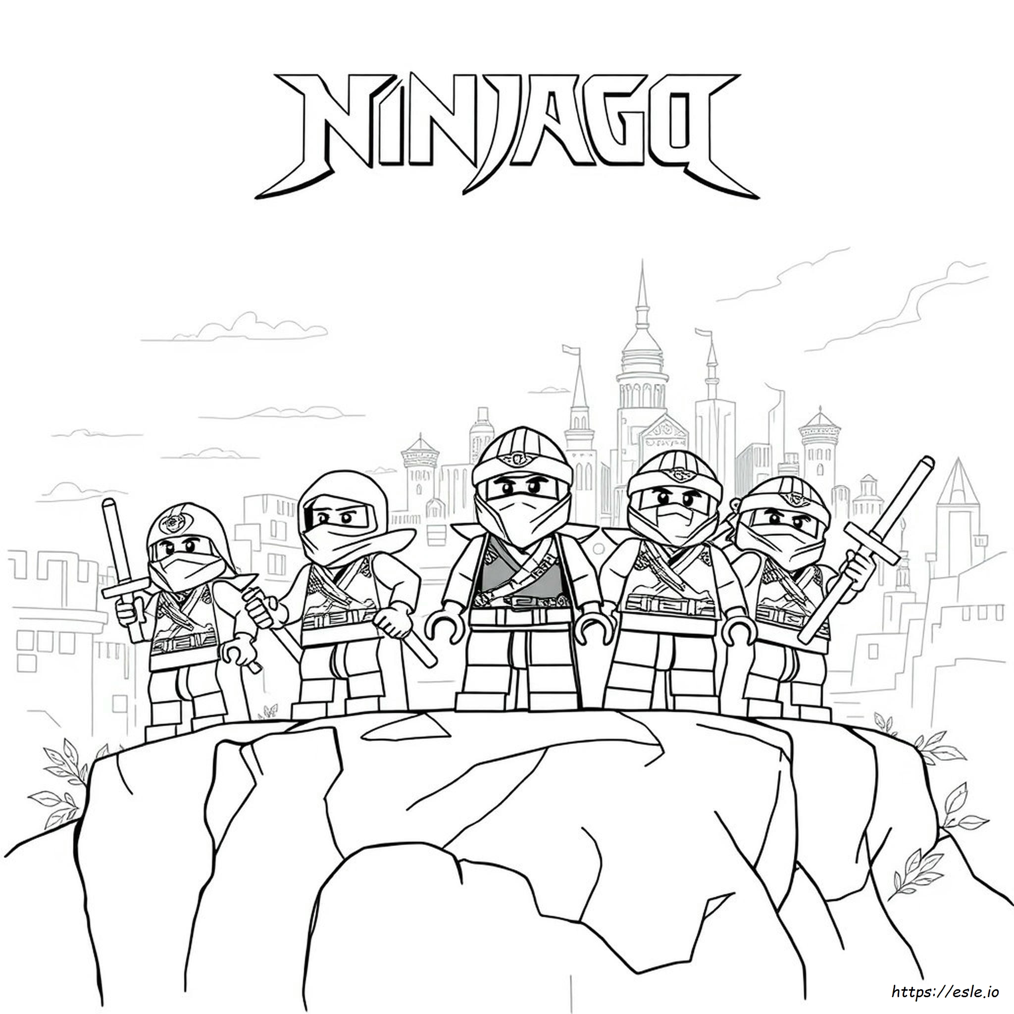 Ninjago Movie Coloring Pages