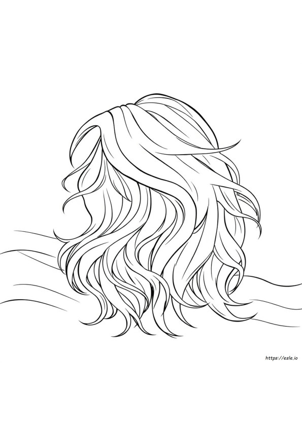 Realistic Hair Coloring Pages