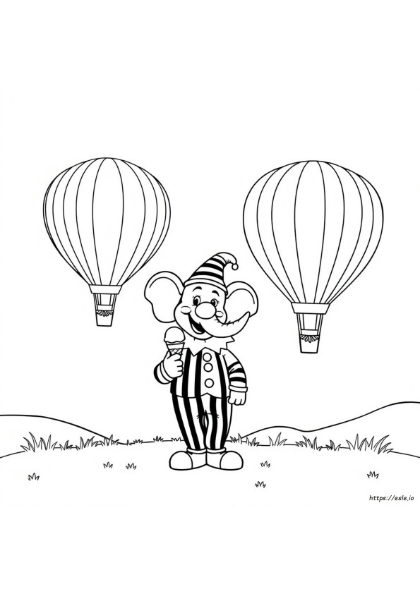 Elefante En Blanco Y Negro Para Colorear