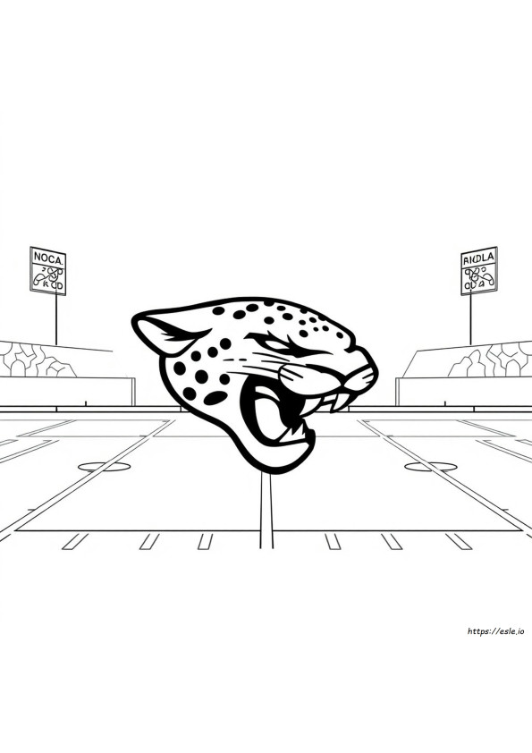 Logo Maskot Jacksonville Jaguars Gambar Mewarnai