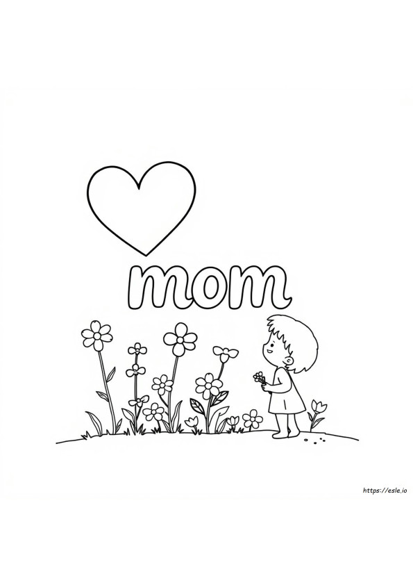 Disegni Da Colorare Amore Mamma