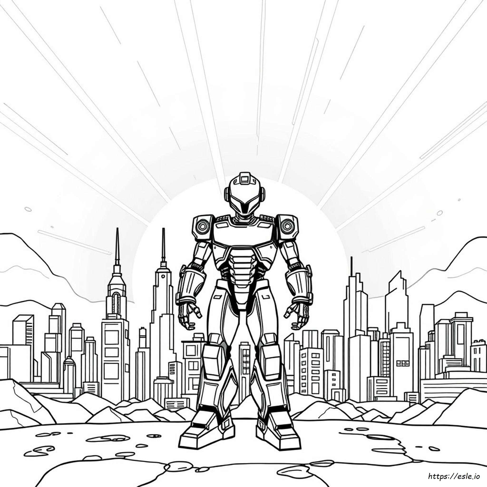Real Steel Disegni Da Colorare