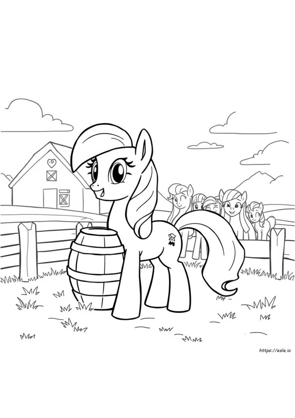 My Little Pony: Persahabatan Adalah Keajaiban Gambar Mewarnai Applejack