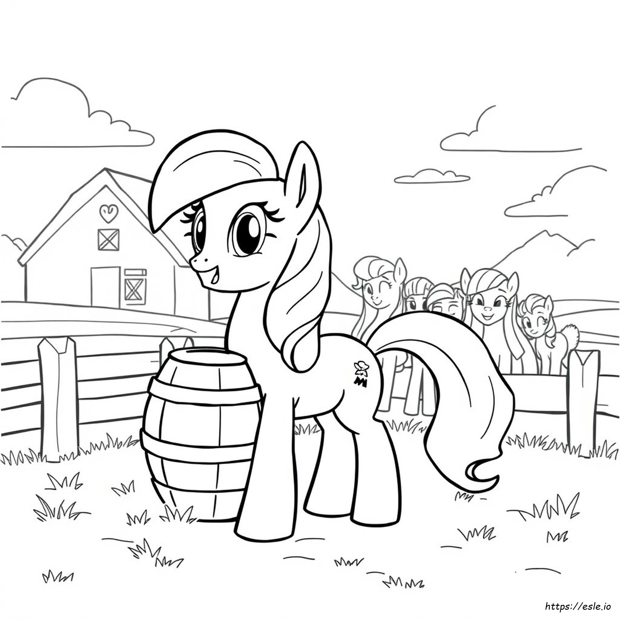 My Little Pony La Magia De La Amistad Páginas Para Colorear Applejack