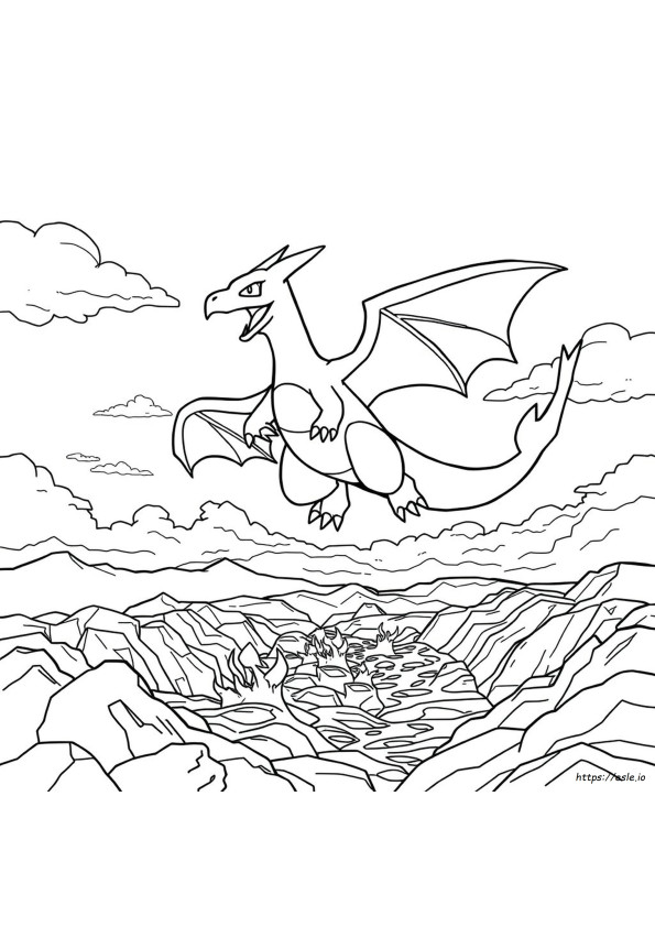 Charizard: Dibujos Para Colorear