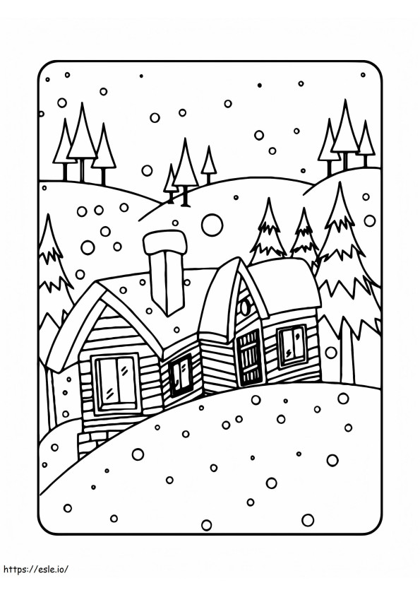 Elegant Gingerbread House coloring page