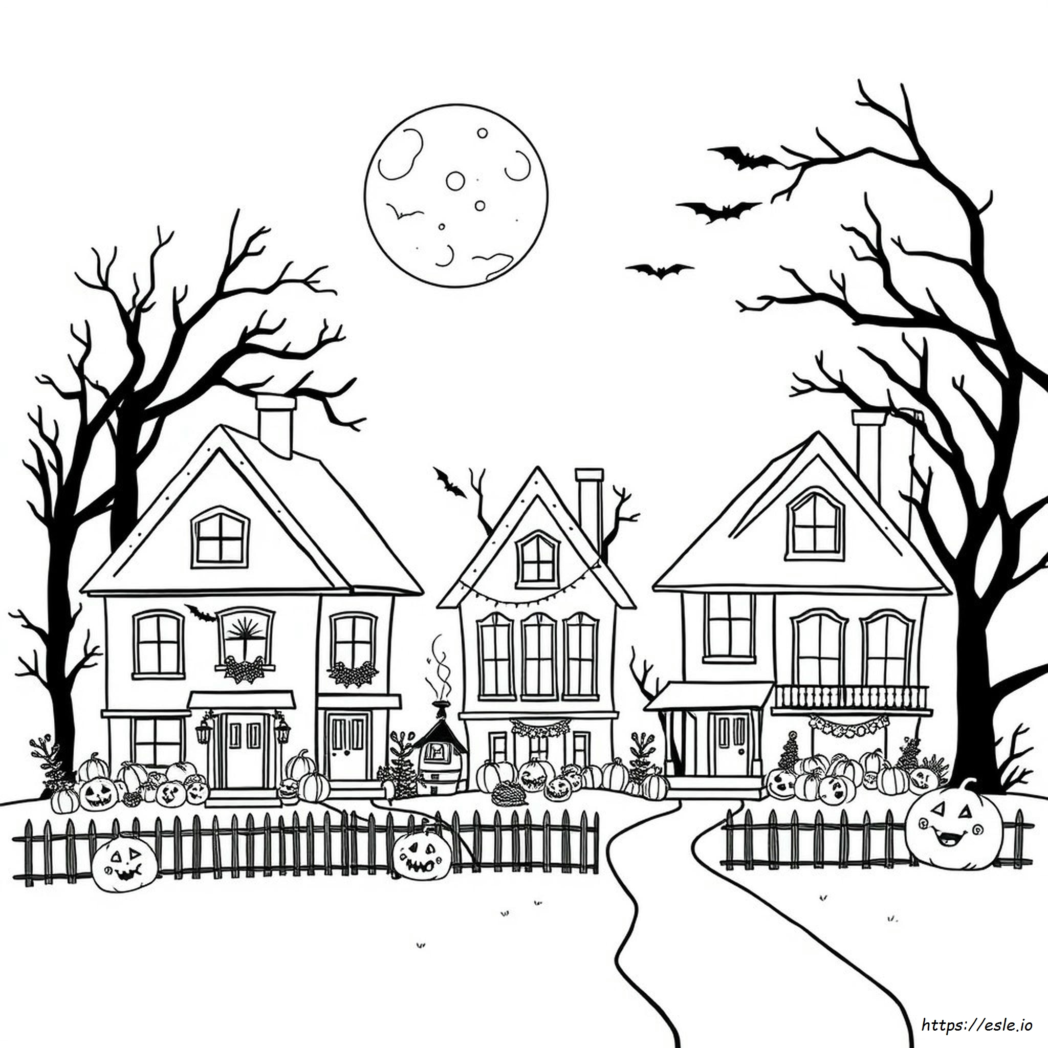 Pagina Da Colorare Di Halloween Con Lettura