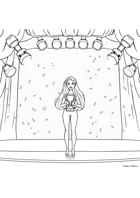 Gambar Mewarnai Barbie Realistis