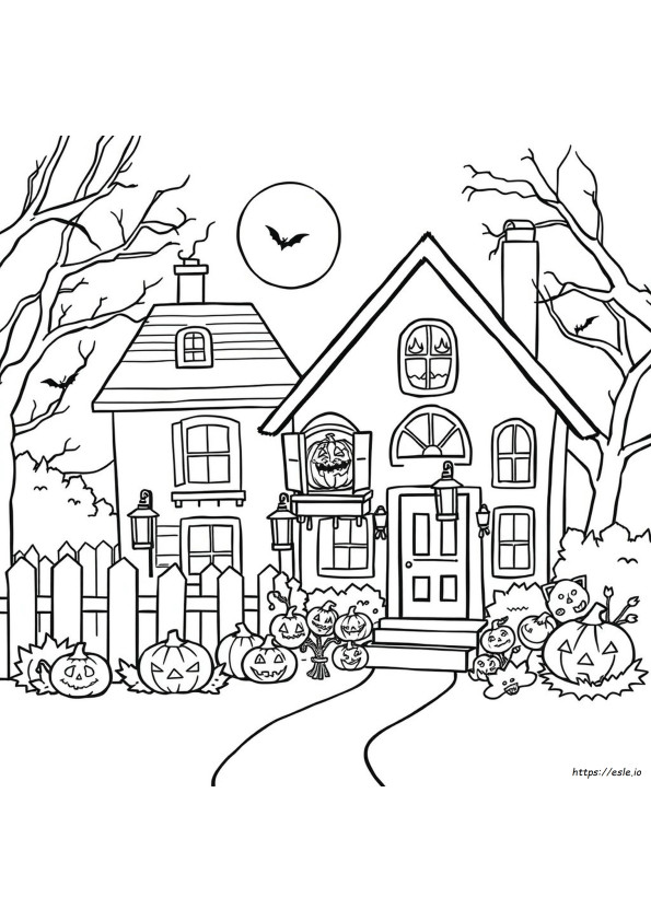 Gambar Mewarnai Halloween Yang Dapat Dicetak Gratis