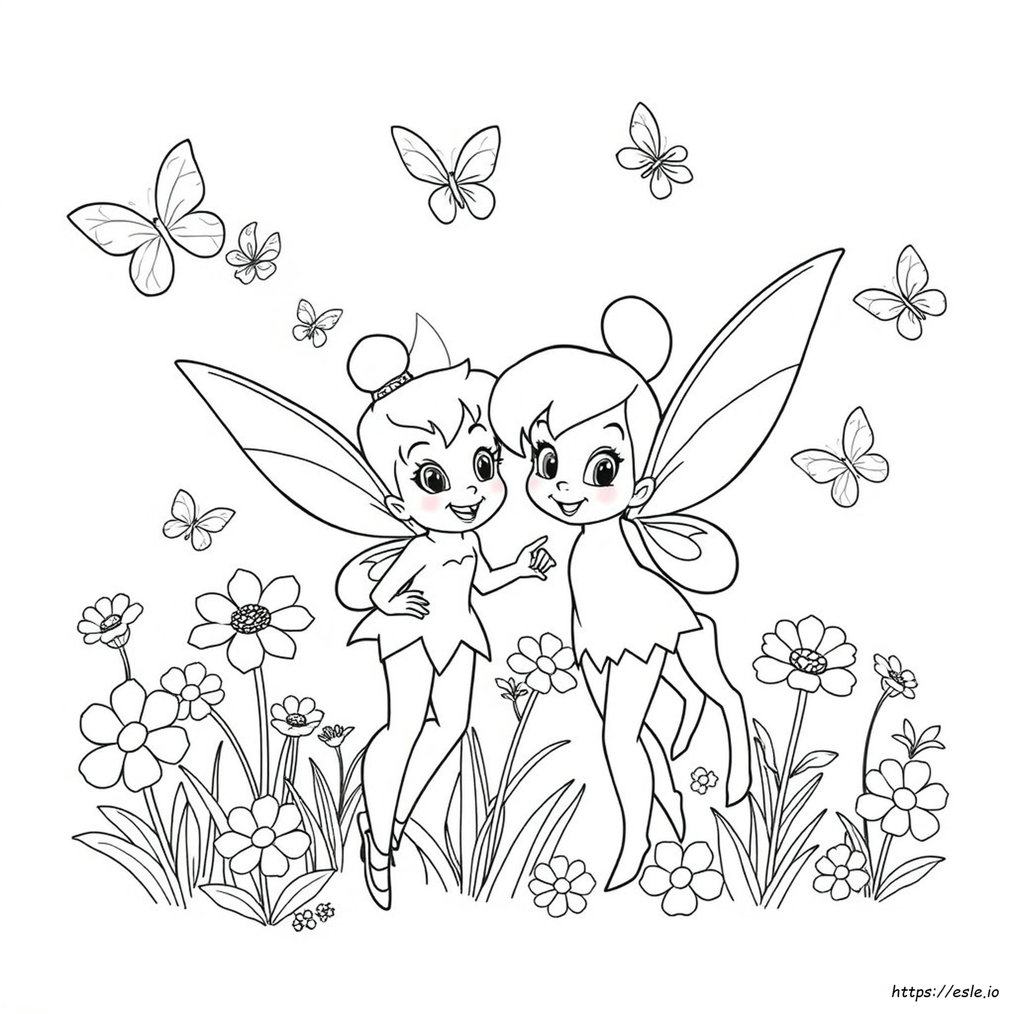 Tinkerbell Fawn Coloring Pages