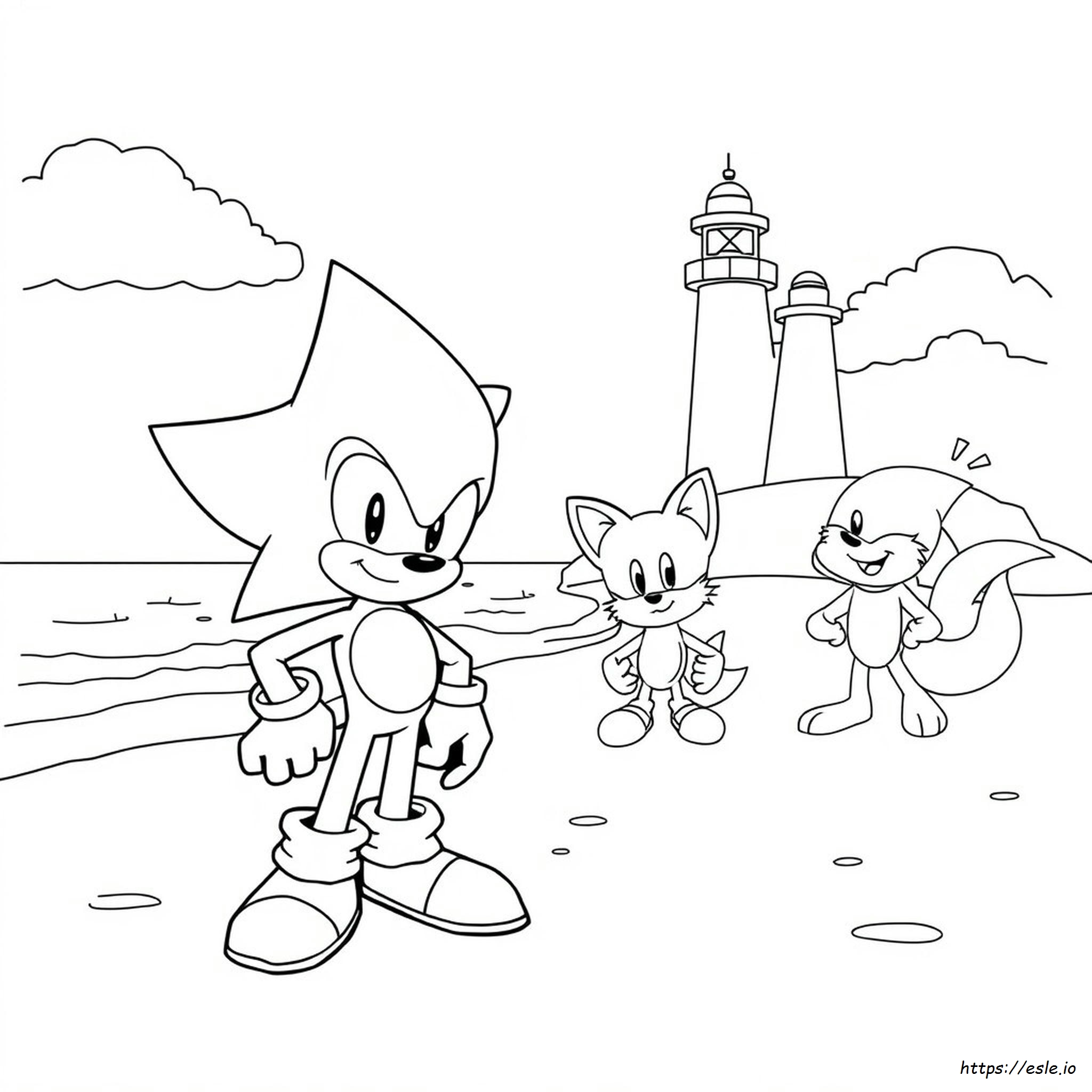 Personaggi Di Sonic The Hedgehog Da Colorare