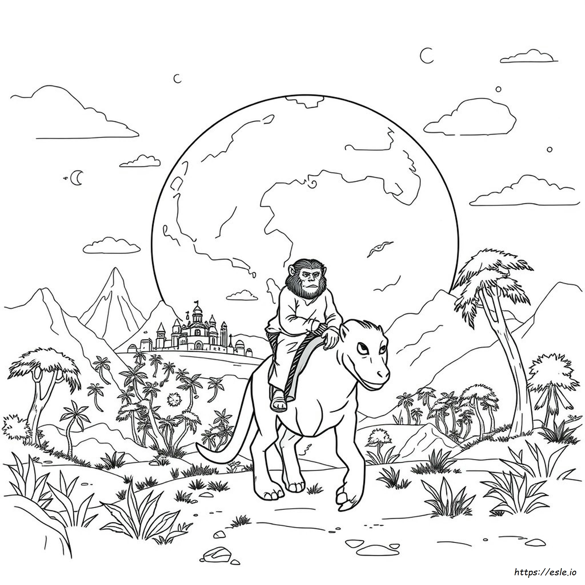 Planeta De Los Simios Para Colorear