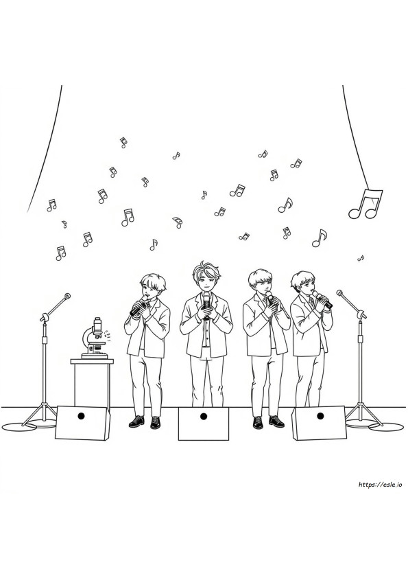 Bts Boyama Kitabı Sayfaları