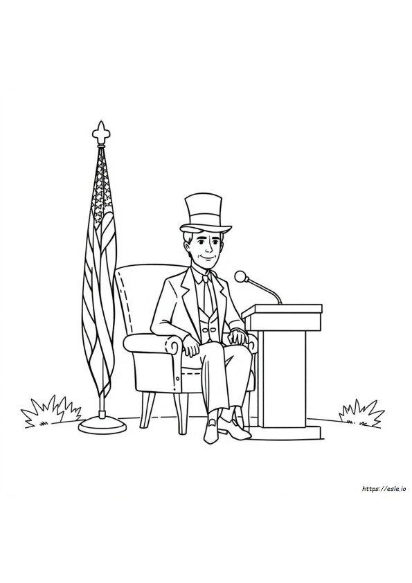 Gambar Mewarnai Hari Presiden