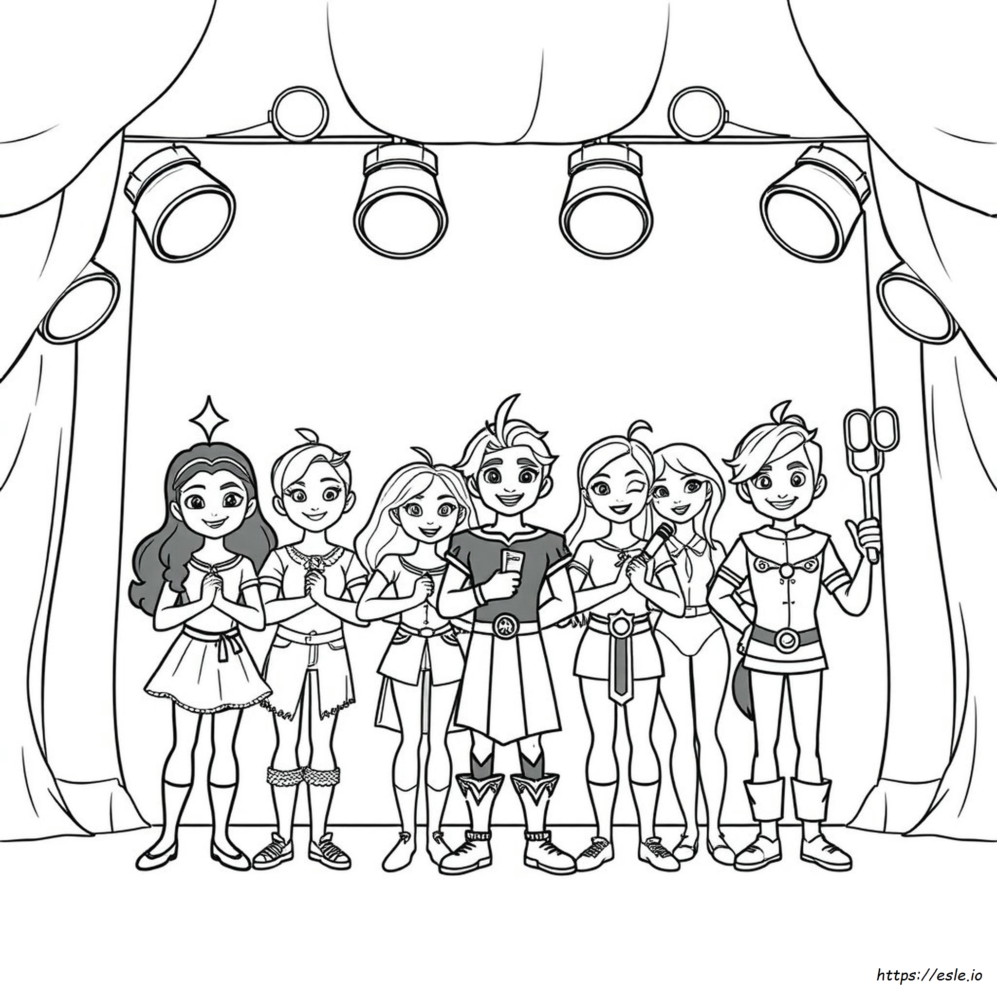 Descendants El Ascenso De Red Dibujos Para Colorear Imprimibles
