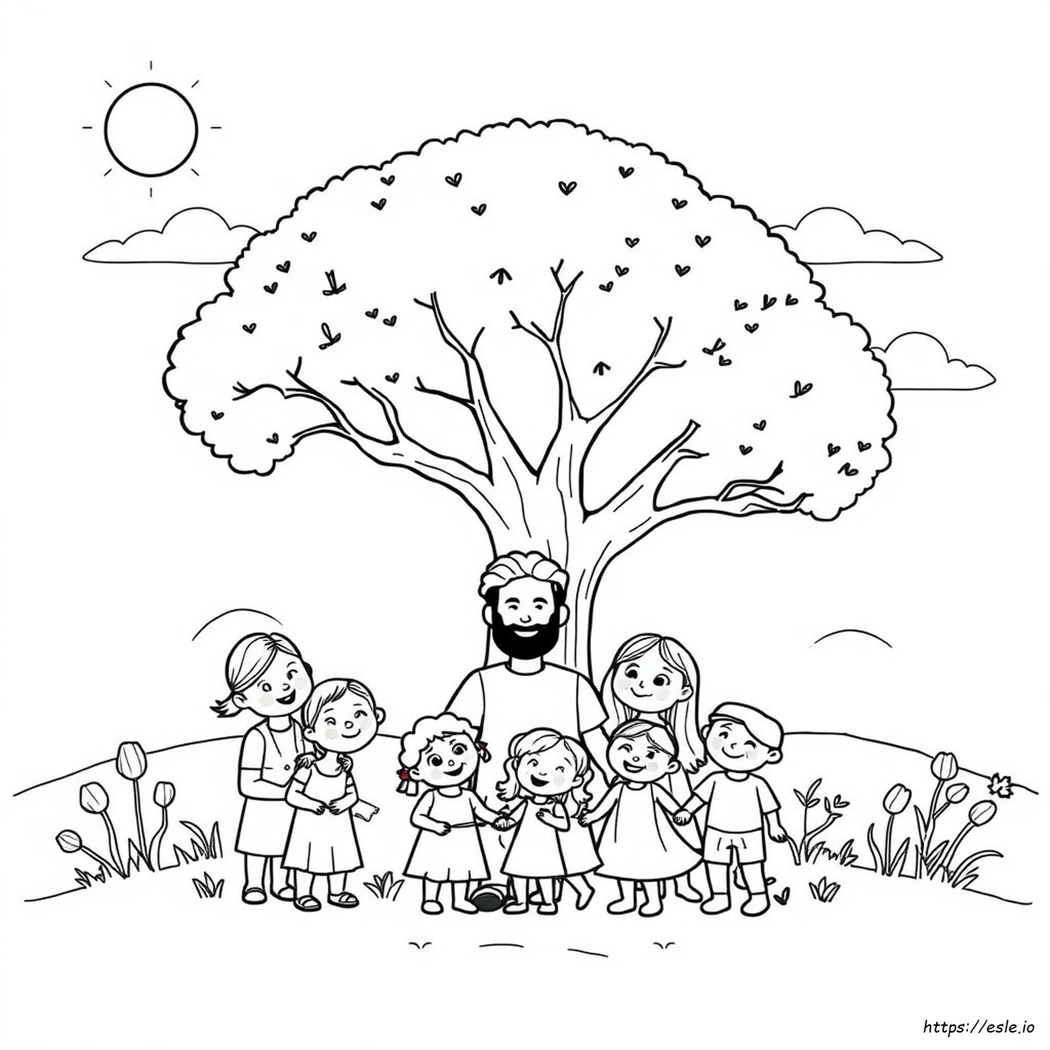 Dios Hizo A Las Familias Para Colorear