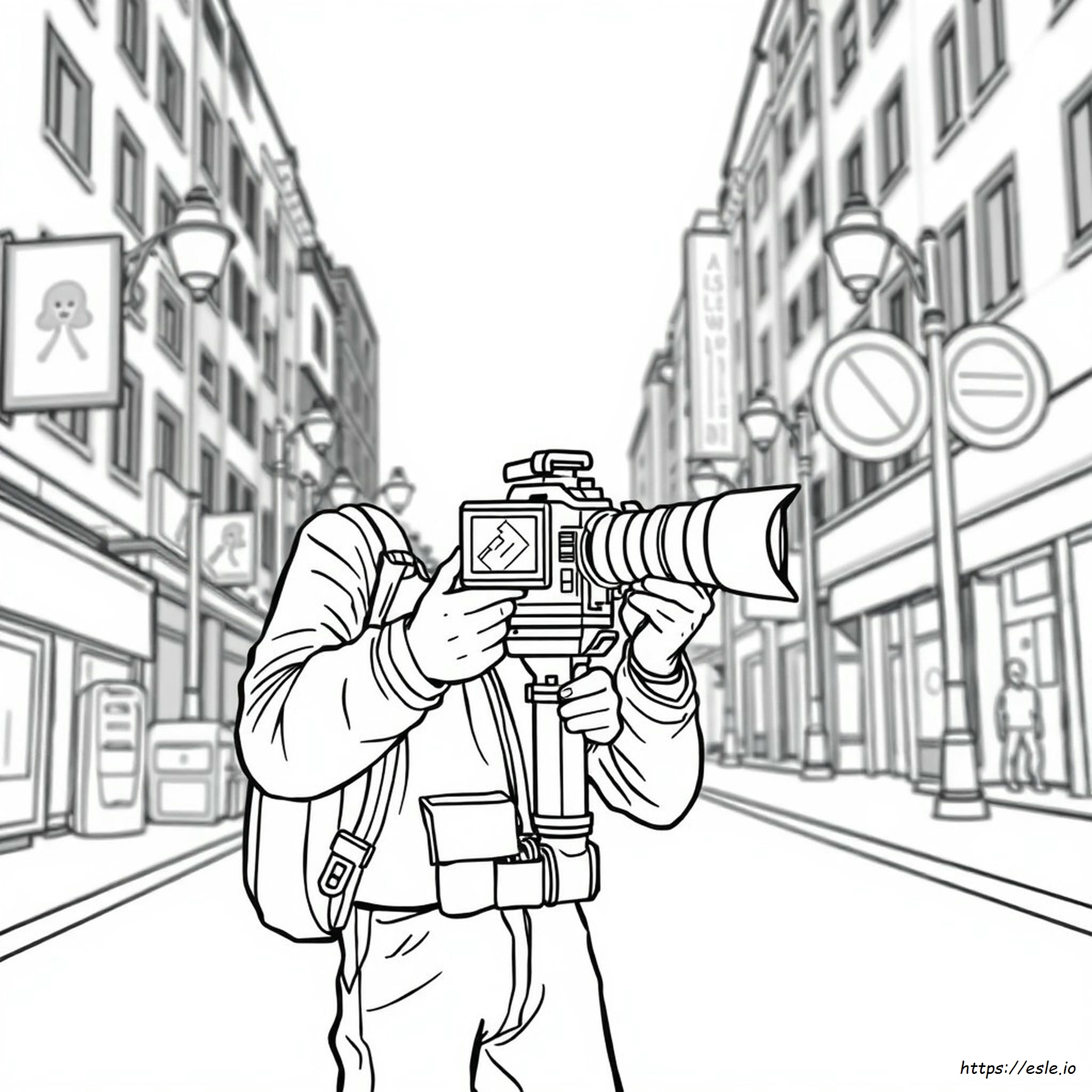 Disegno Del Cameraman Da Colorare