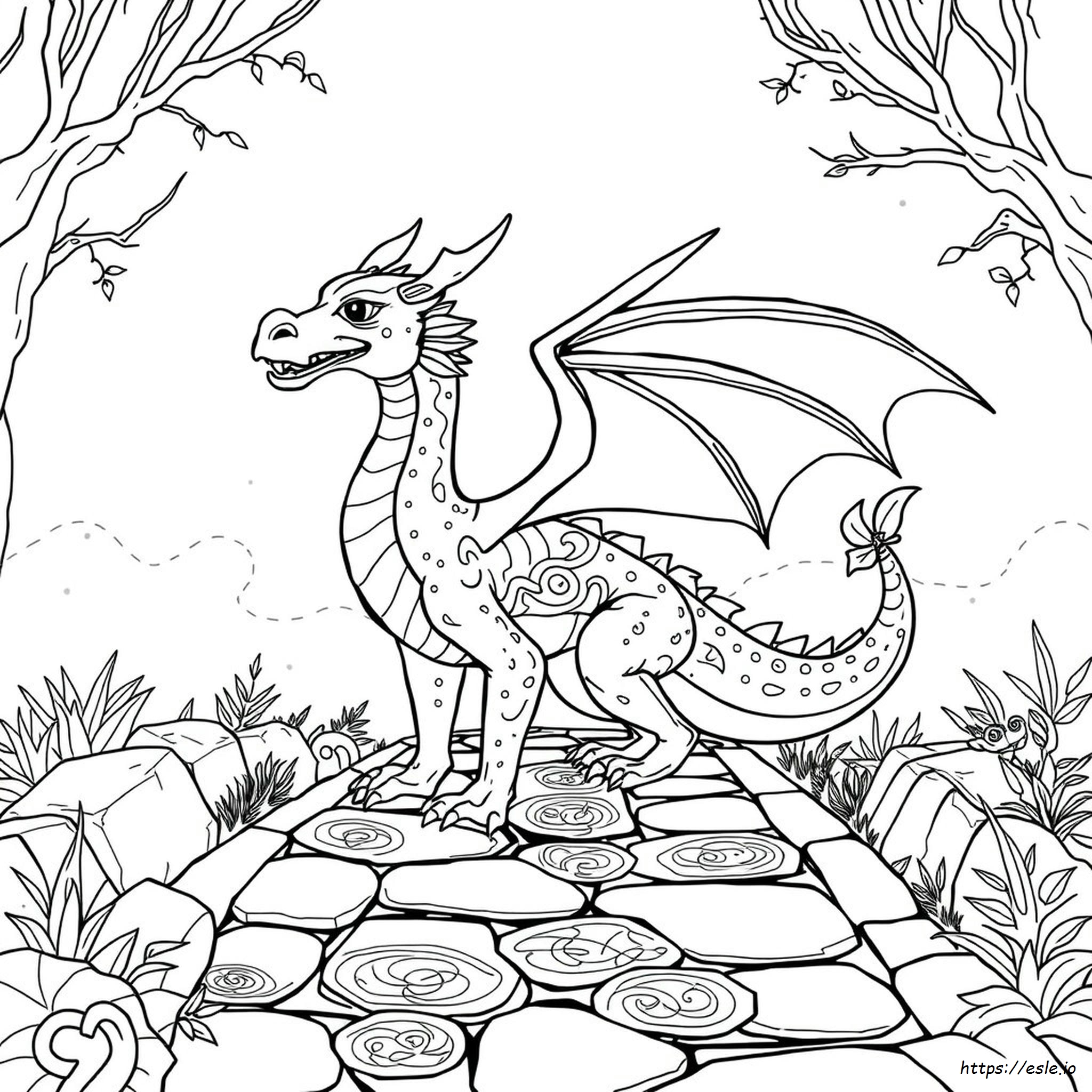 Drago Celtico Da Colorare