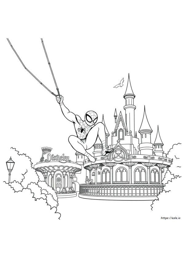 Spidey Coloring Page Disney