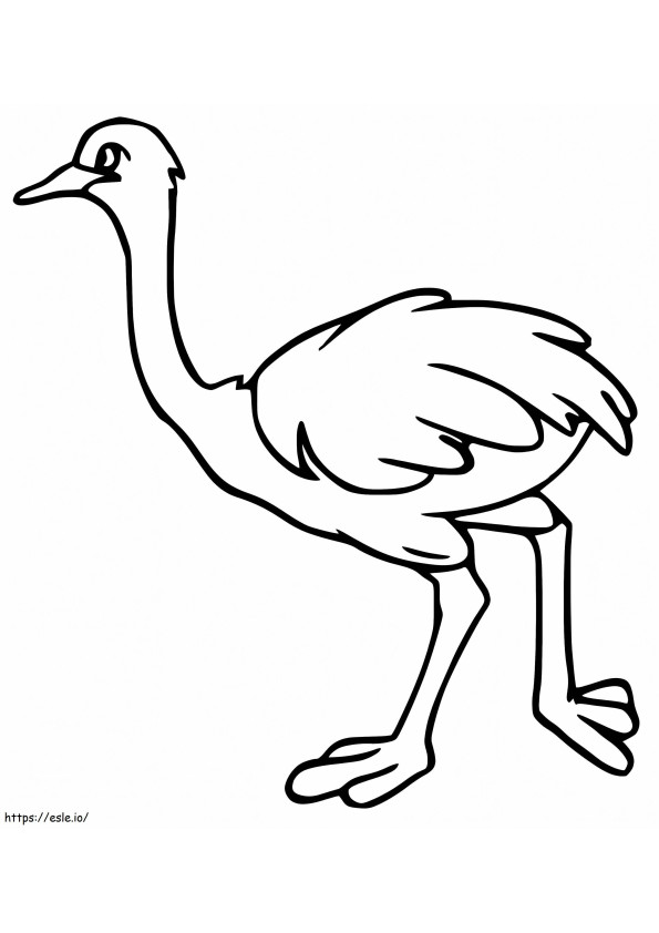 Emu-Gehen ausmalbilder