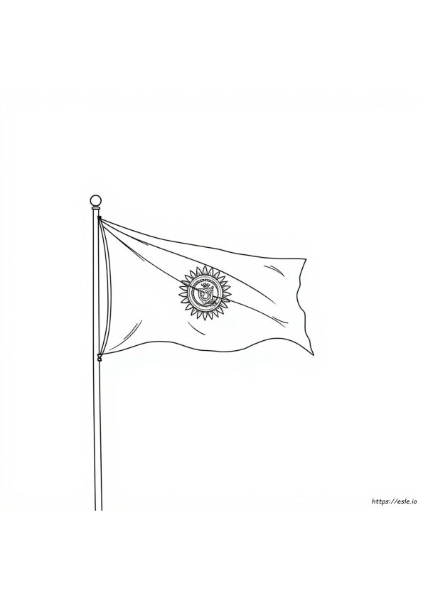 Bolivia Flag Coloring Page