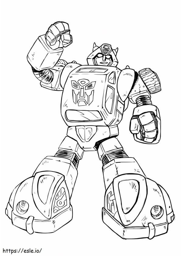 Old Cartoon Bumblebee coloring page