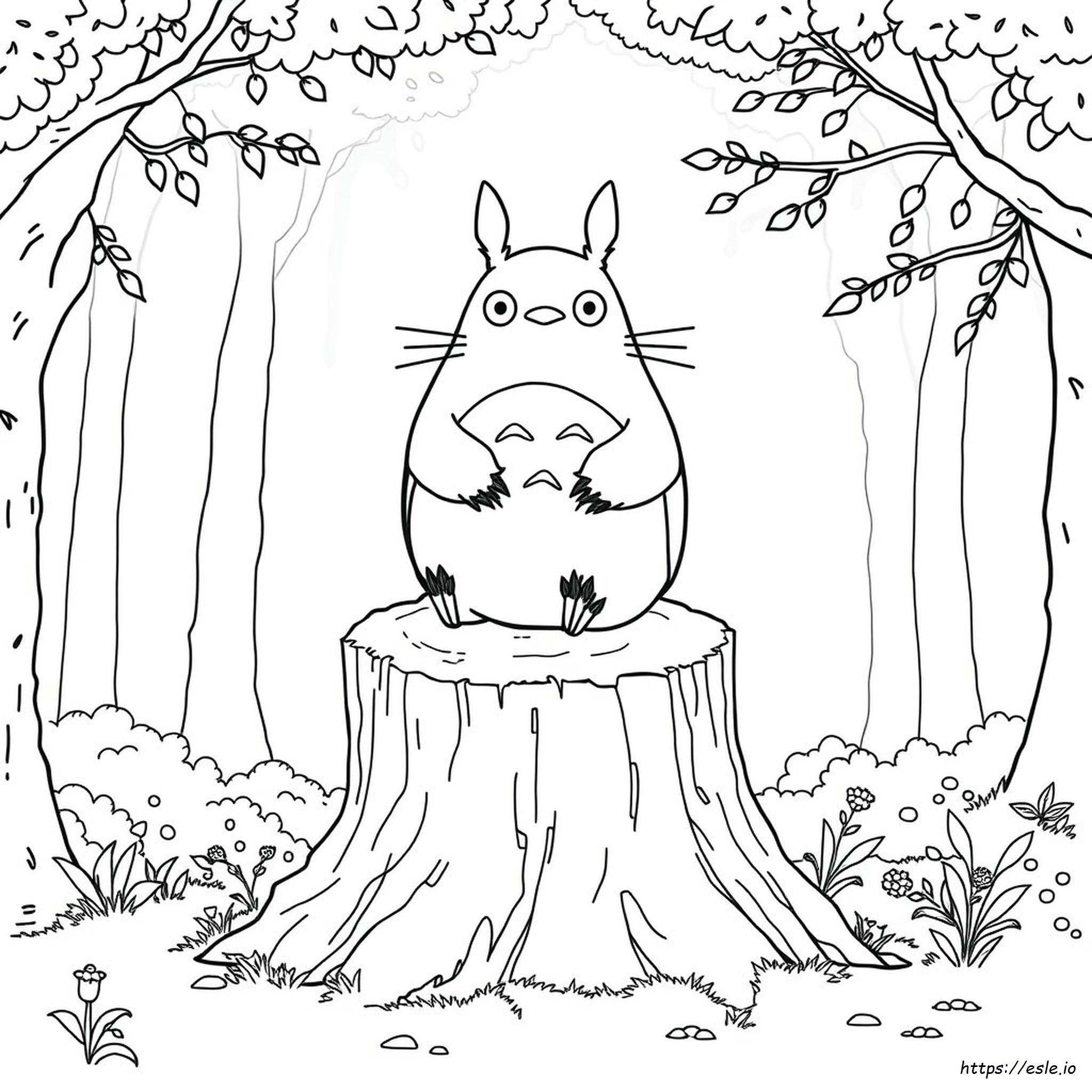 Totoro Coloring Pages Free