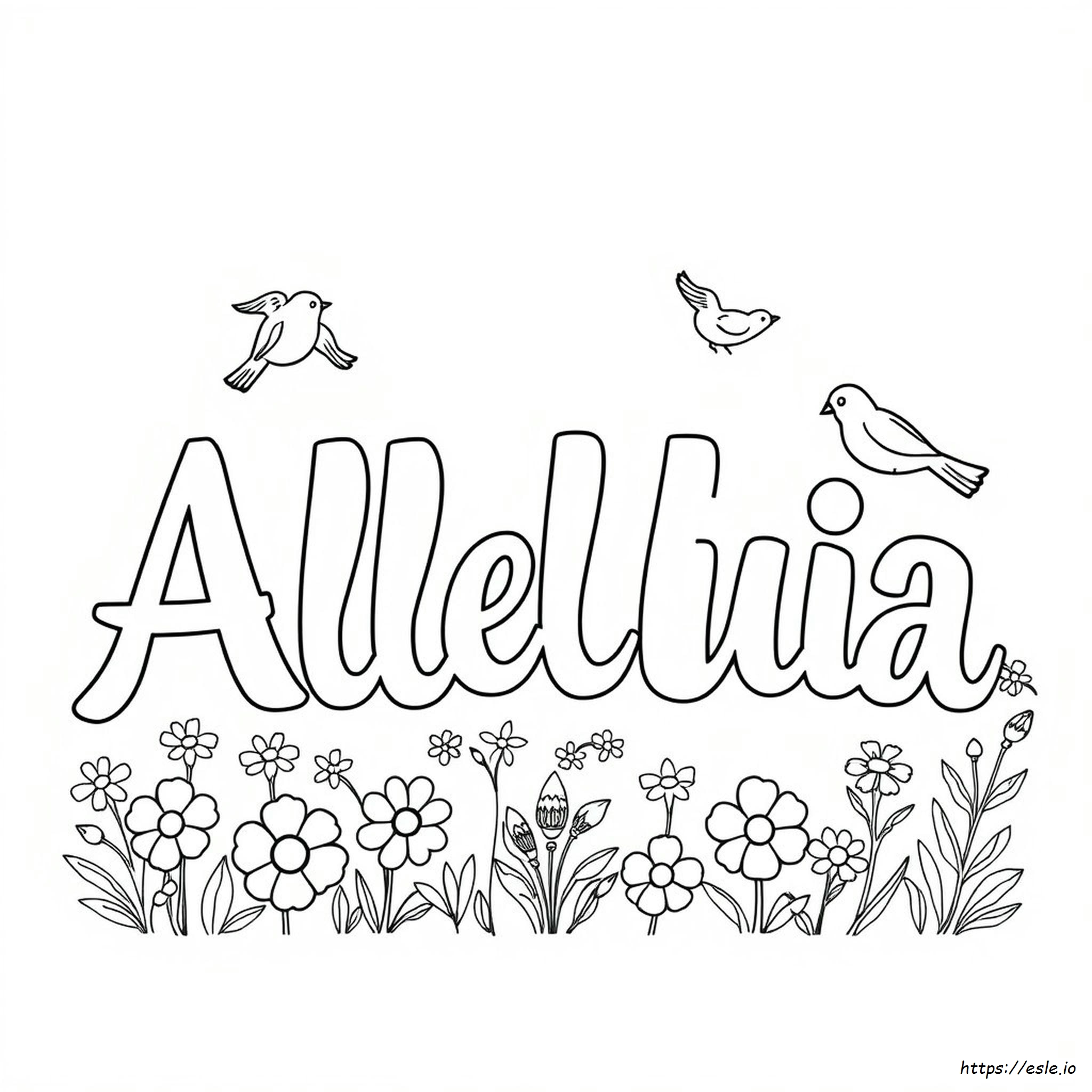 Alleluia Da Colorare