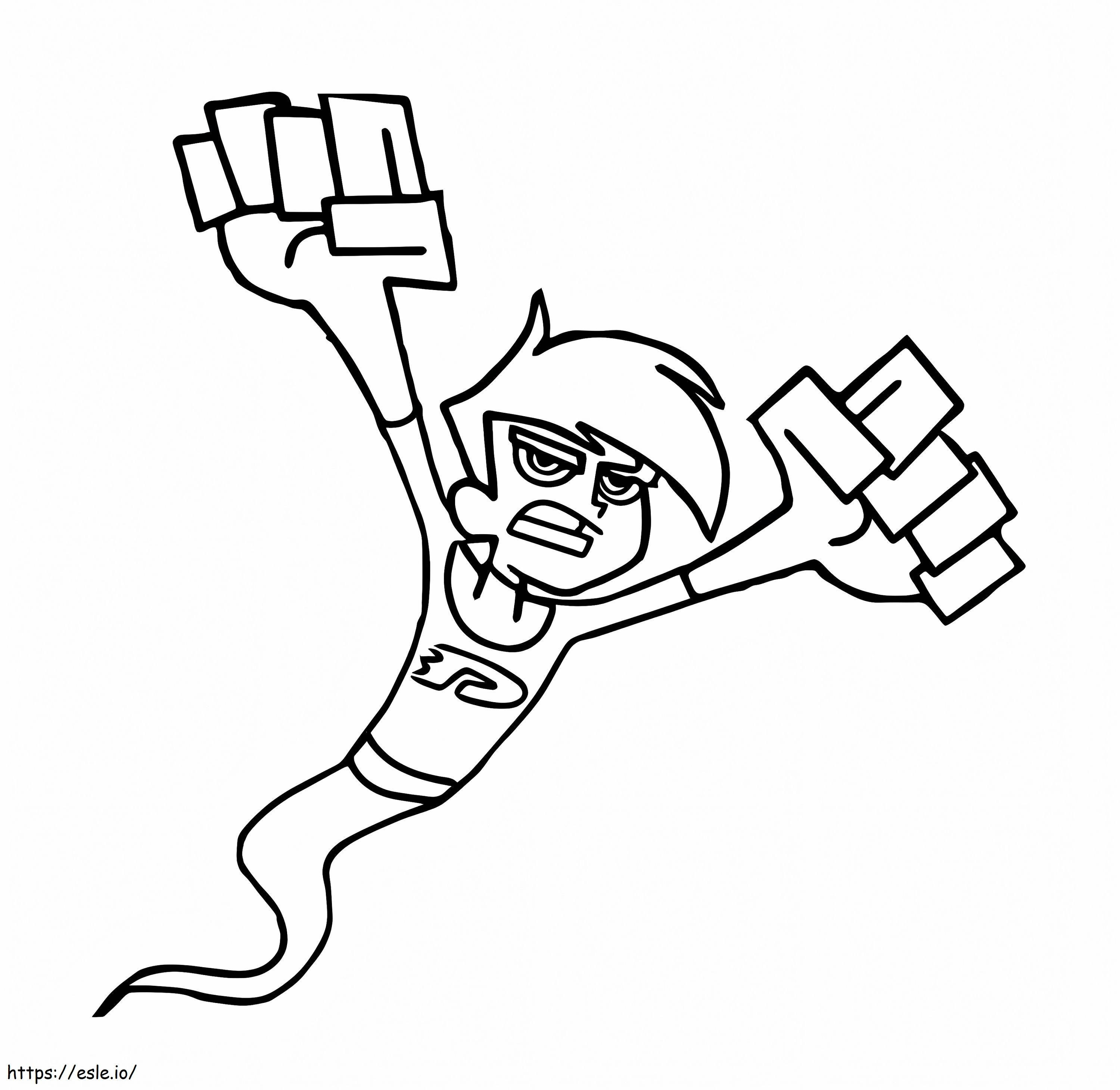 danny phantom coloring pages