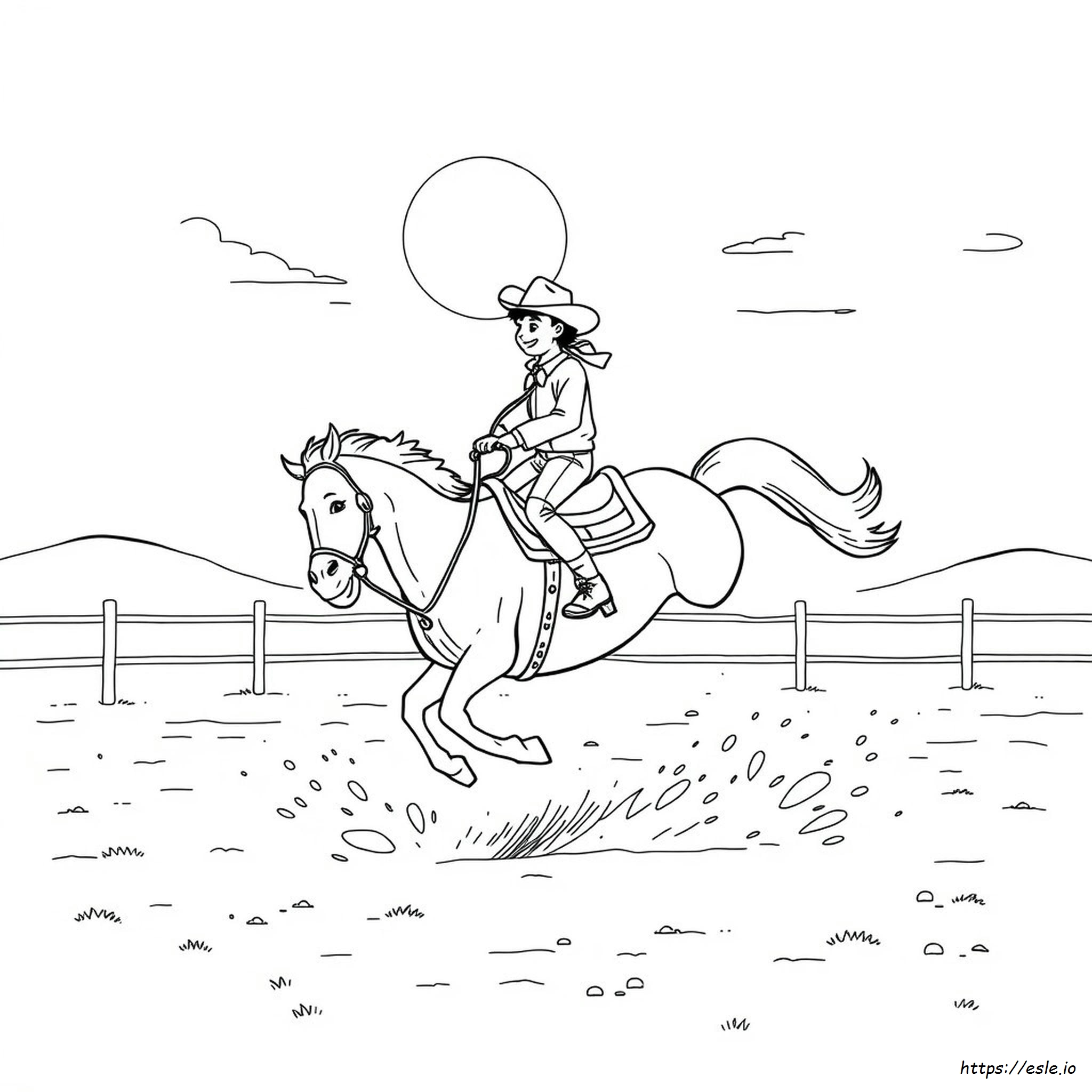 Desene De Colorat Cu Rodeo Printabile