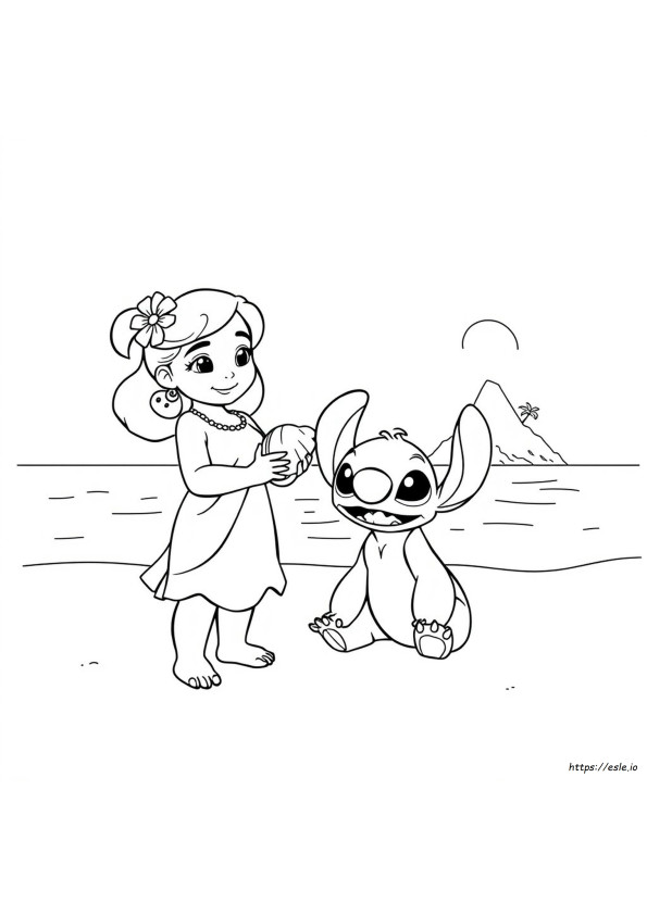 Lilo Gambar Mewarnai Dapat Dicetak Gratis
