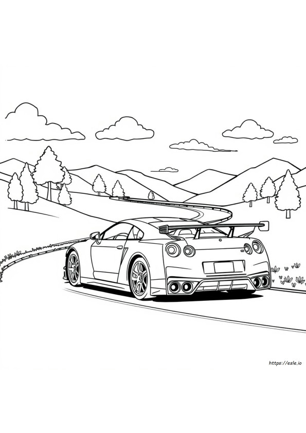 Gambar Mewarnai Mobil Gtr