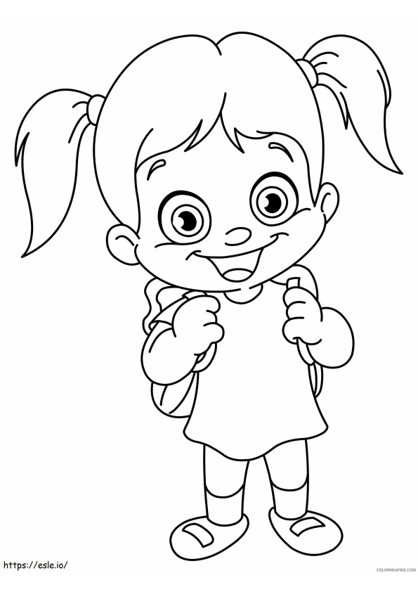 Funny Girl coloring page