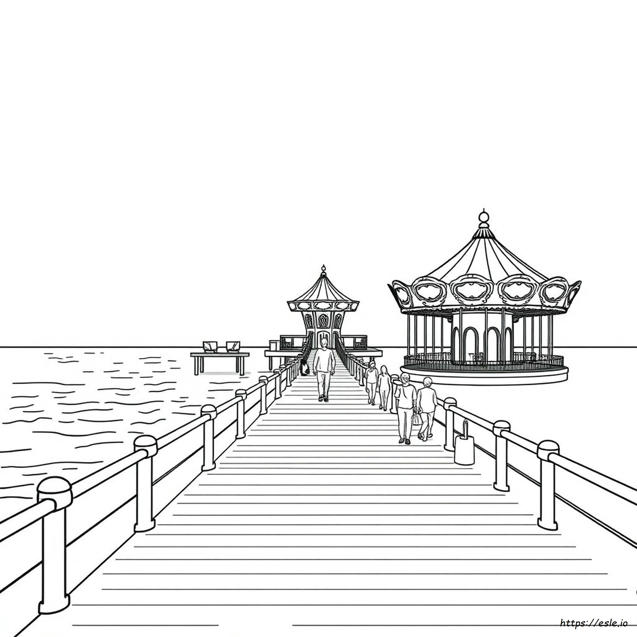 Boardwalk Coloring Pages