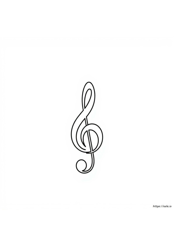 Bas Clef Gambar Mewarnai