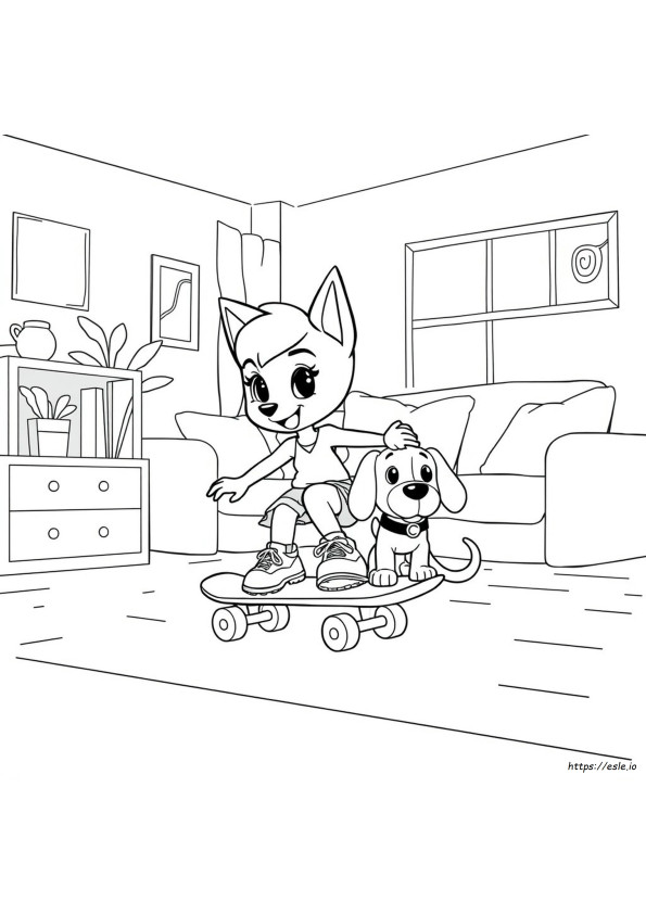 Mini Bluey Coloring Pages