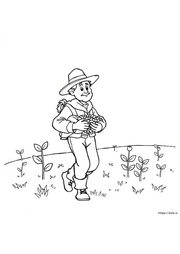 Johnny Appleseed Kolorowanka