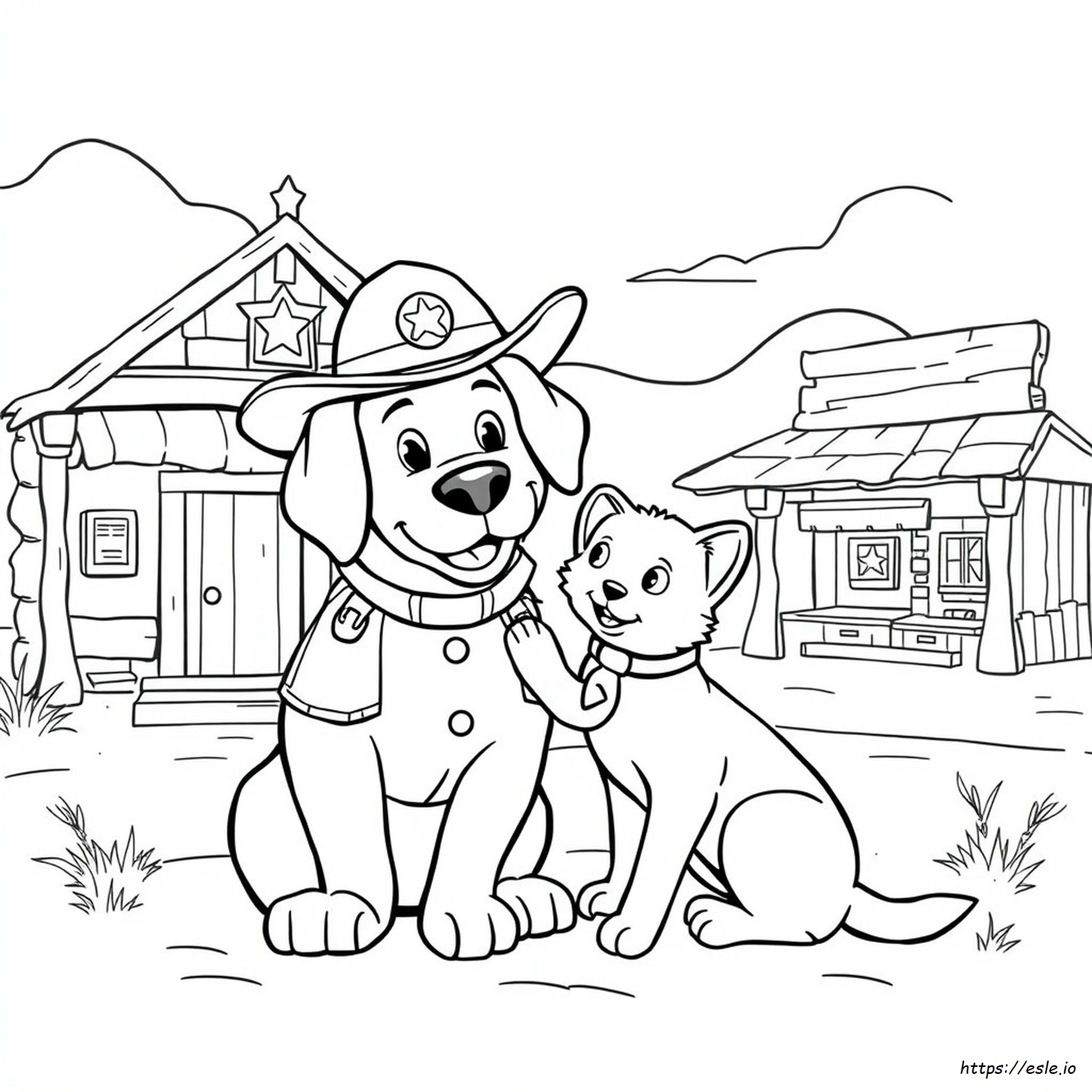 Sheriff Labrador Coloring Pages Pdf