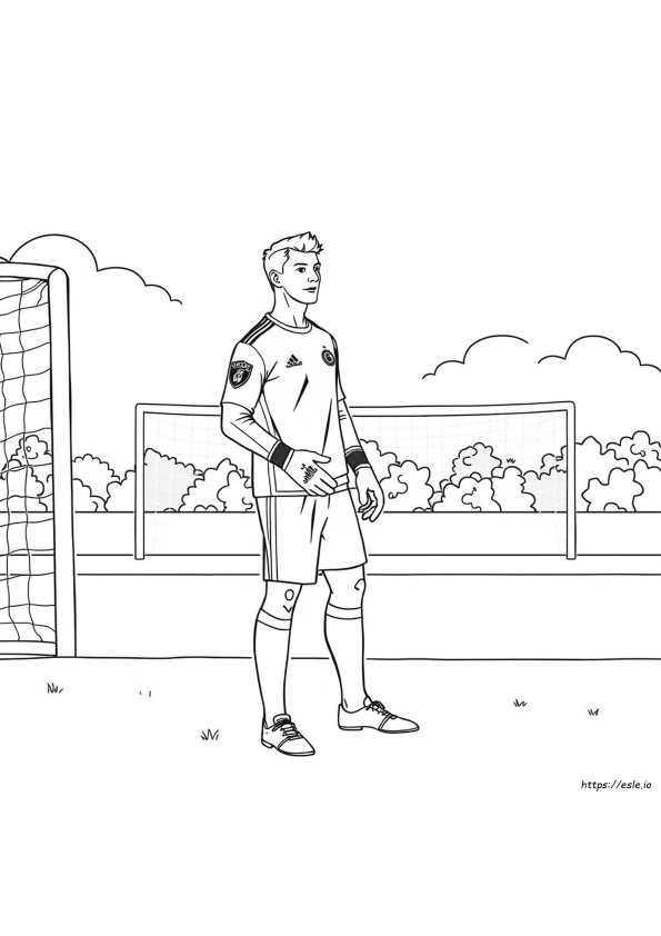 Halaman Mewarnai Thibaut Courtois