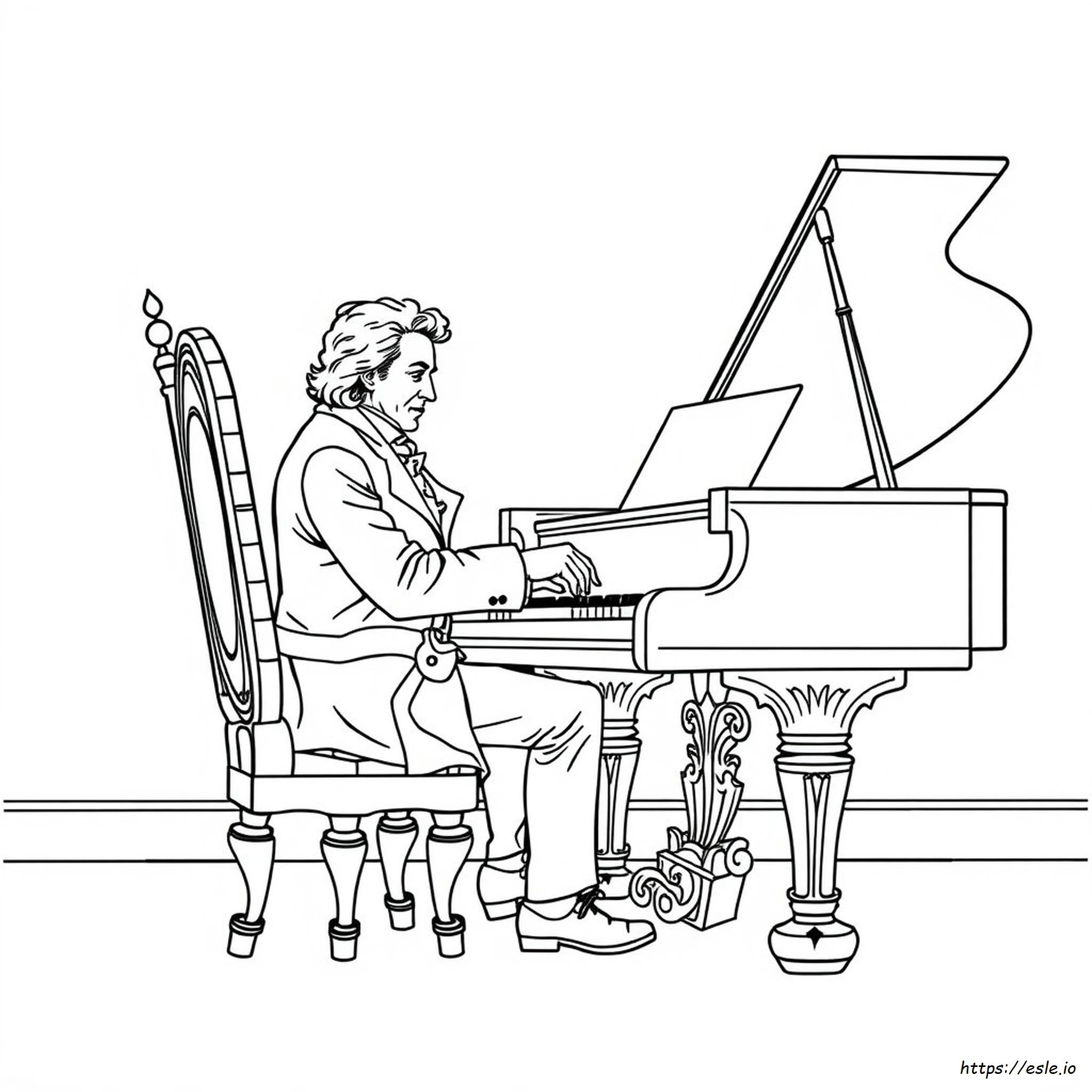Chopin Coloring Page